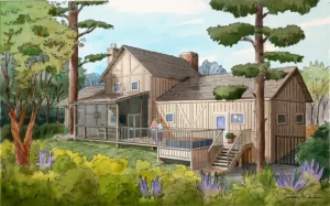 Architectural rendering for HOA approval